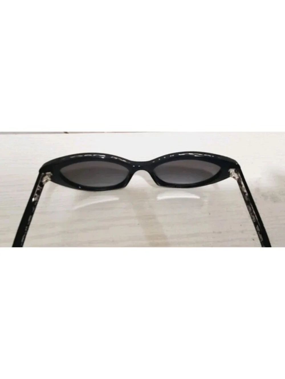 Coach Black Glitter Sig C Cat Eye Sunglasses 55828G HC8288